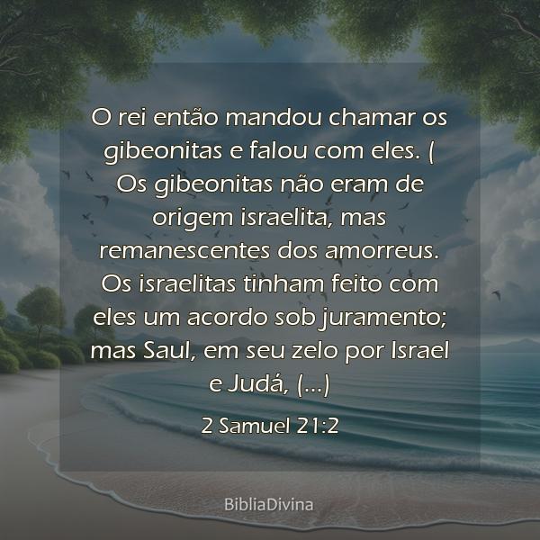 2 Samuel 21:2