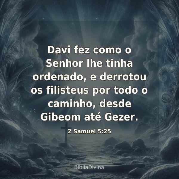 2 Samuel 5:25