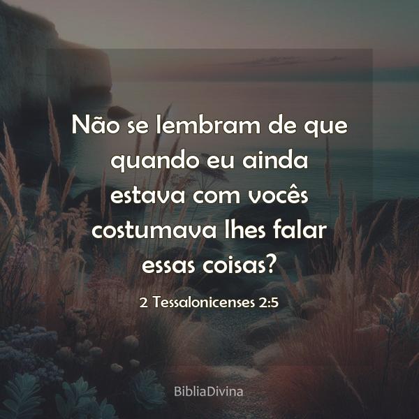 2 Tessalonicenses 2:5