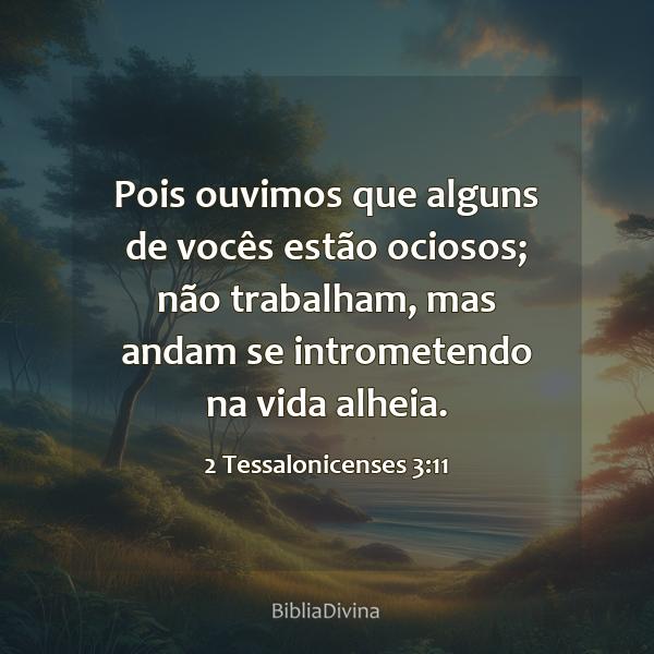 2 Tessalonicenses 3:11