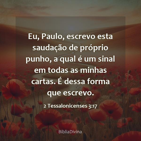 2 Tessalonicenses 3:17