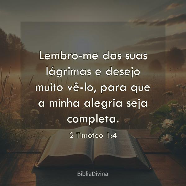 2 Timóteo 1:4