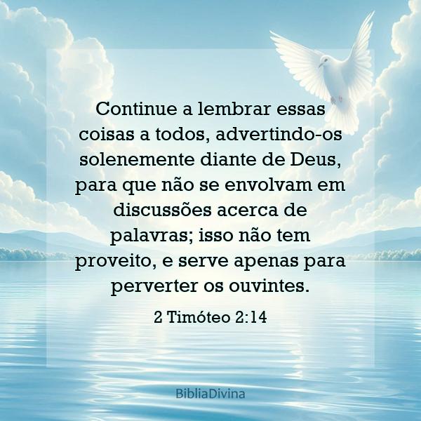 2 Timóteo 2:14