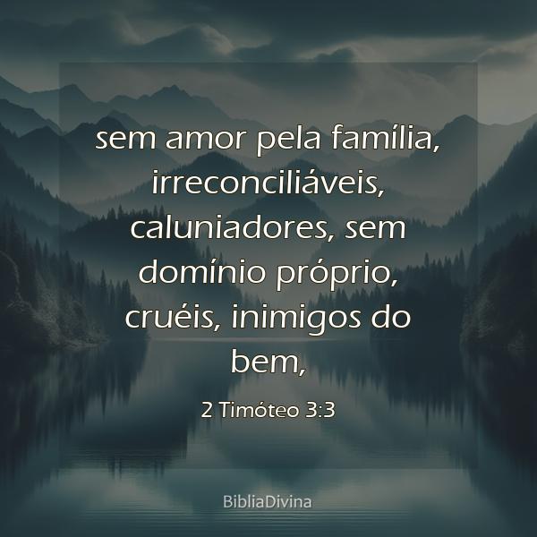 2 Timóteo 3:3