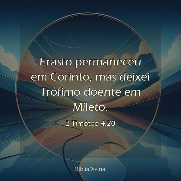 2 Timóteo 4:20