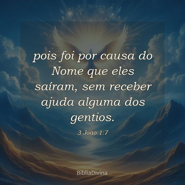 3 João 1:7