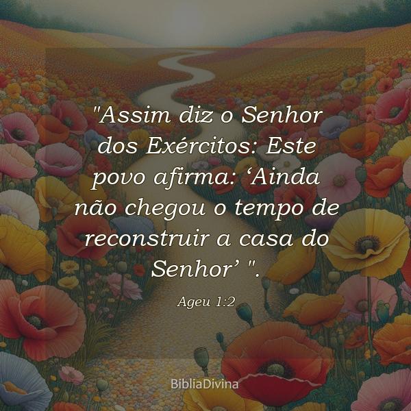 Ageu 1:2