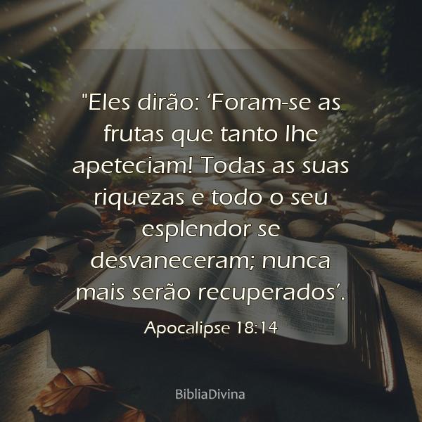 Apocalipse 18:14