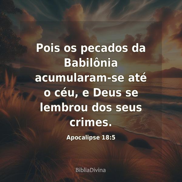 Apocalipse 18:5