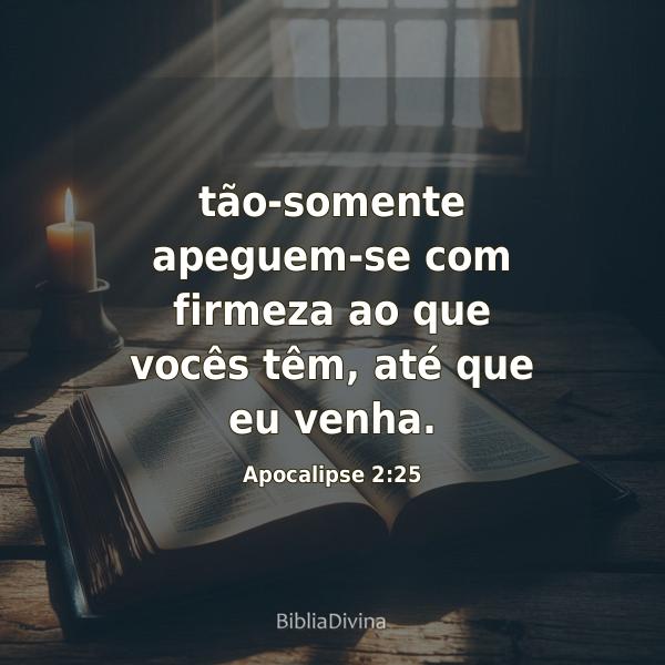 Apocalipse 2:25