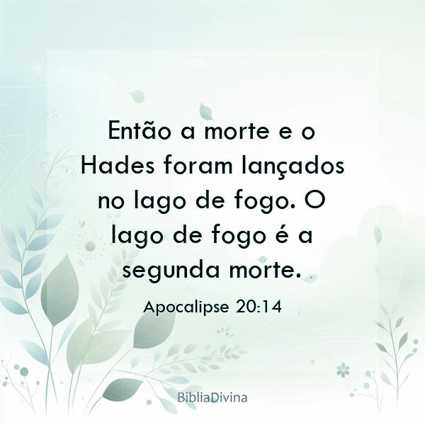 Apocalipse 20:14