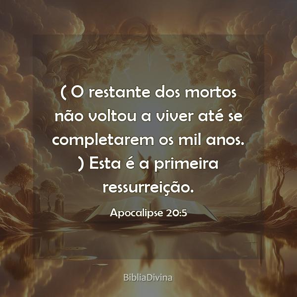 Apocalipse 20:5