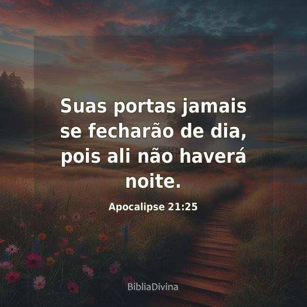 Apocalipse 21:25