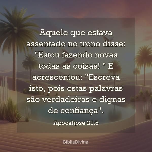 Apocalipse 21:5