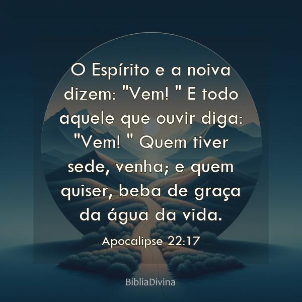 Apocalipse 22:17