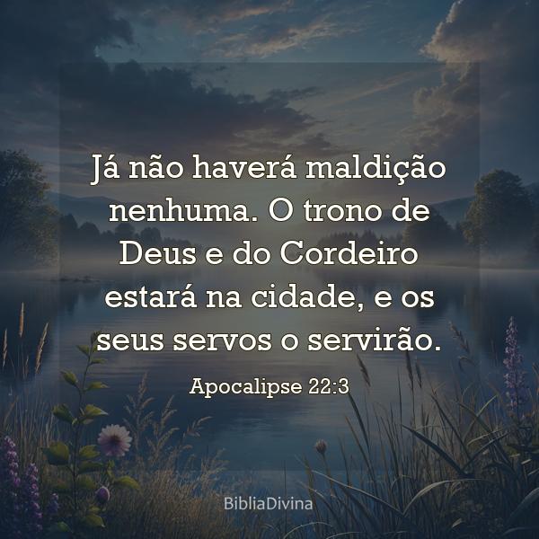 Apocalipse 22:3