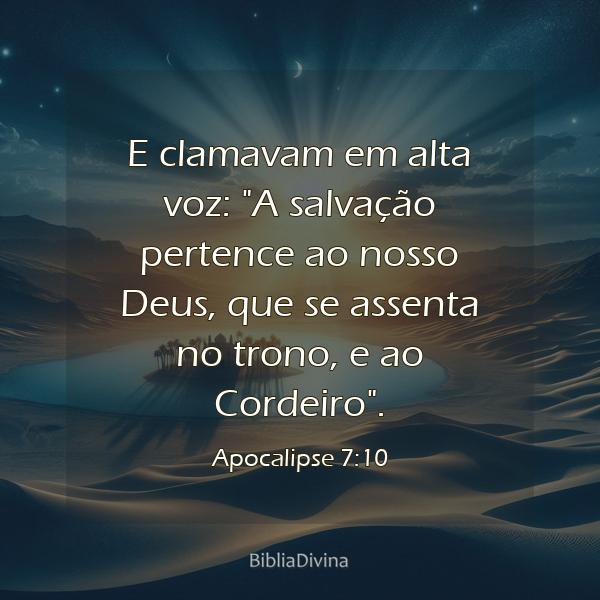 Apocalipse 7:10