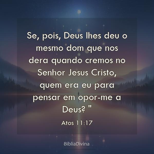 Atos 11:17