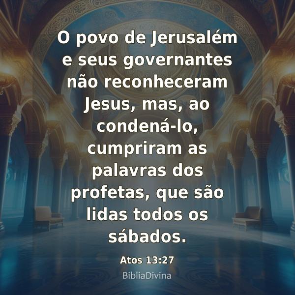 Atos 13:27