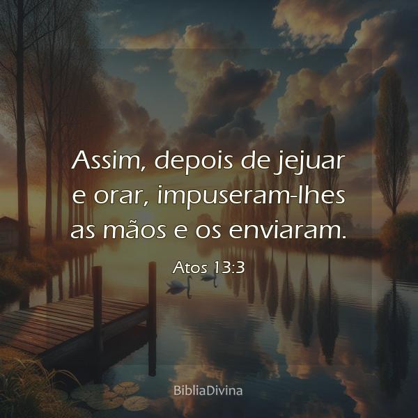 Atos 13:3