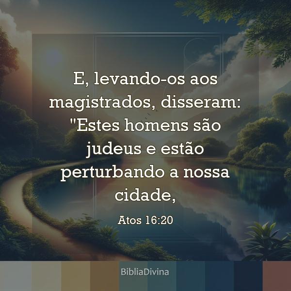 Atos 16:20