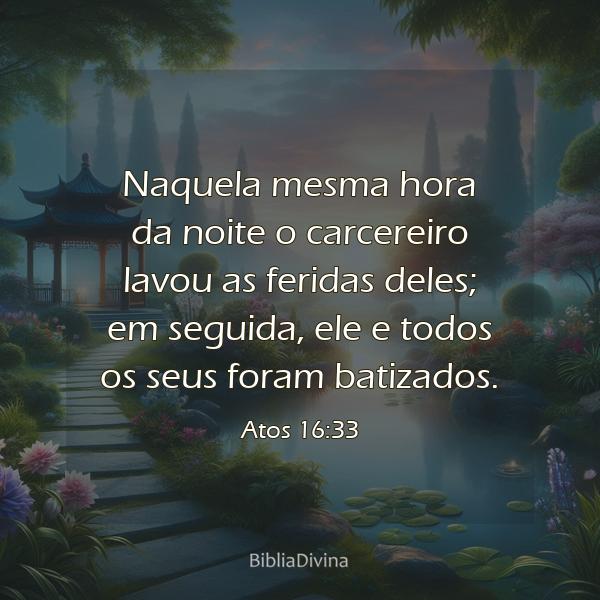 Atos 16:33