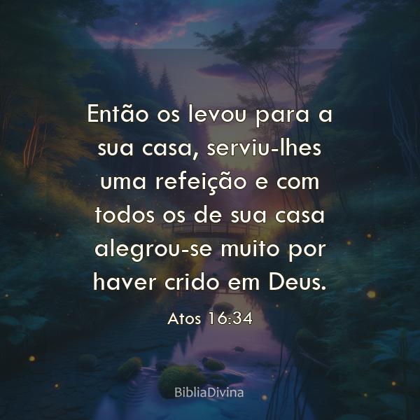 Atos 16:34