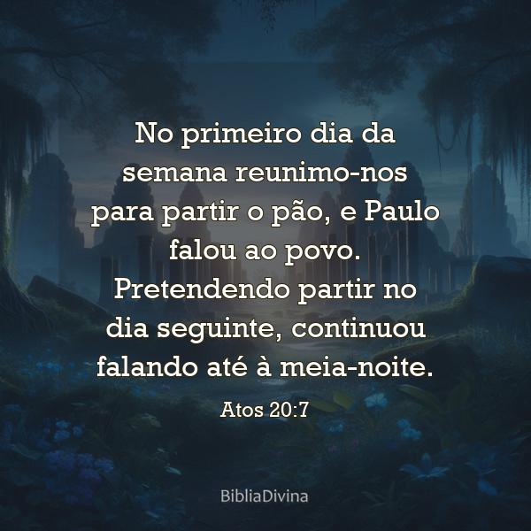 Atos 20:7