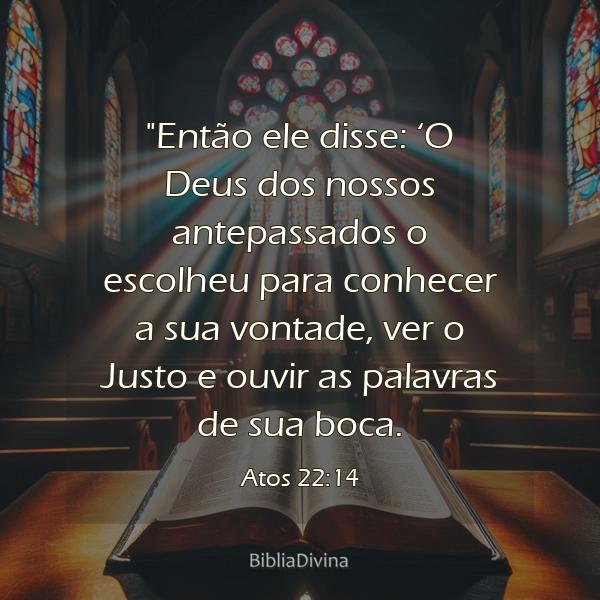 Atos 22:14