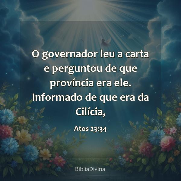 Atos 23:34