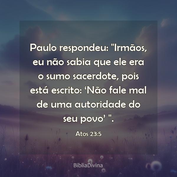 Atos 23:5