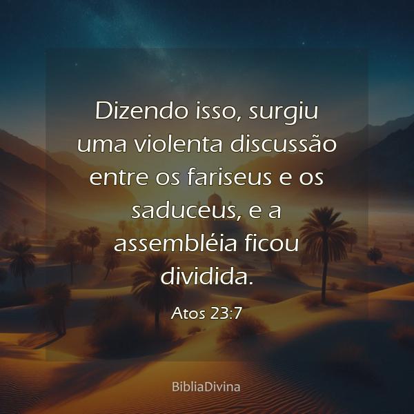 Atos 23:7