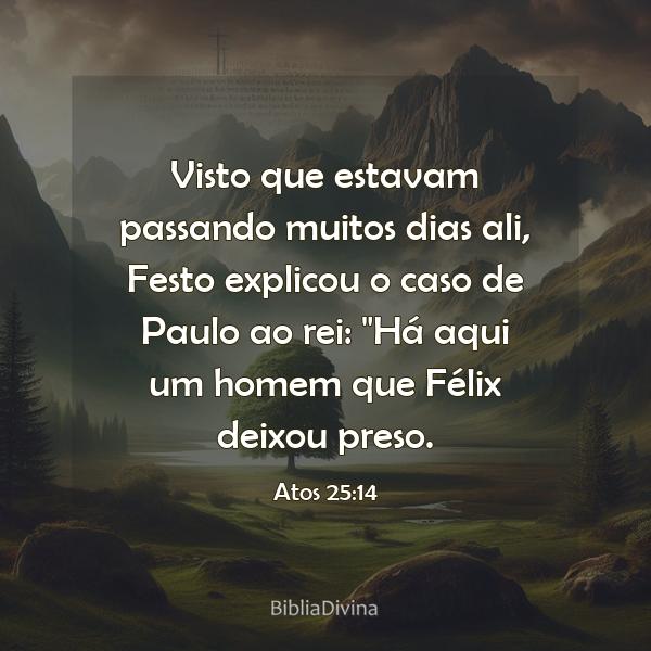 Atos 25:14