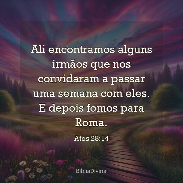 Atos 28:14