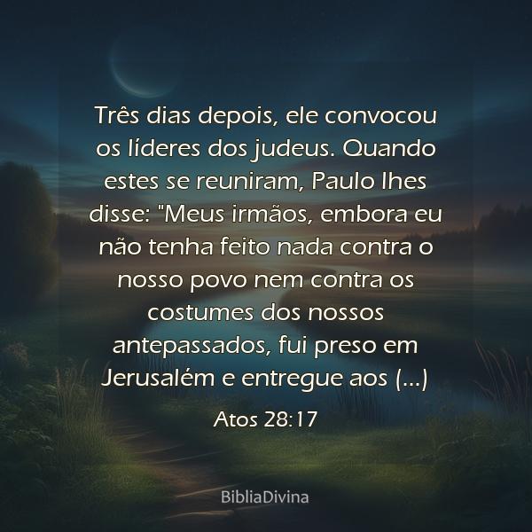 Atos 28:17