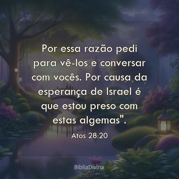 Atos 28:20