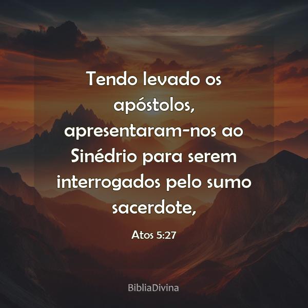 Atos 5:27