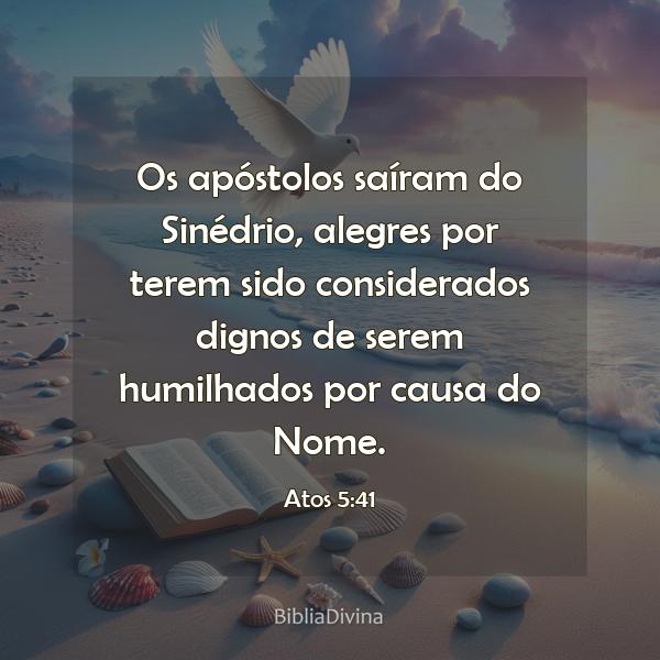 Atos 5:41