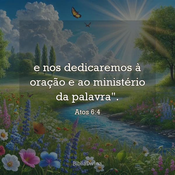 Atos 6:4