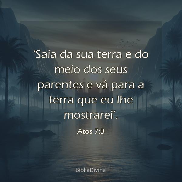 Atos 7:3