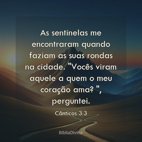 Cânticos 3:3