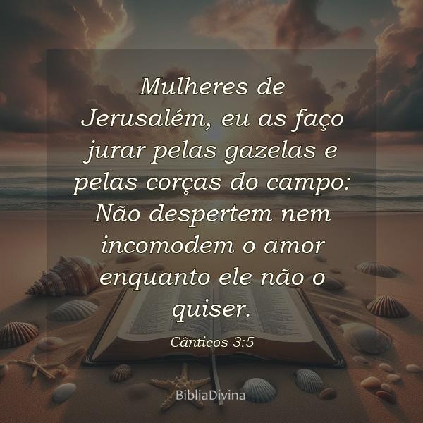 Cânticos 3:5