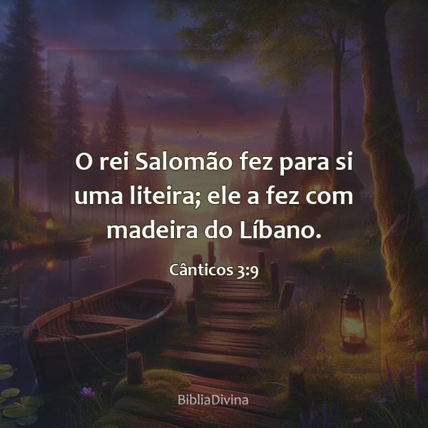 Cânticos 3:9