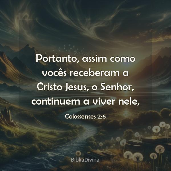 Colossenses 2:6