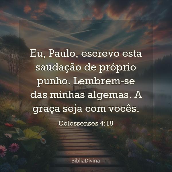 Colossenses 4:18