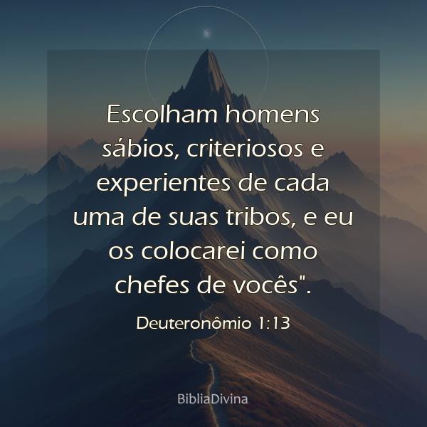 Deuteronômio 1:13