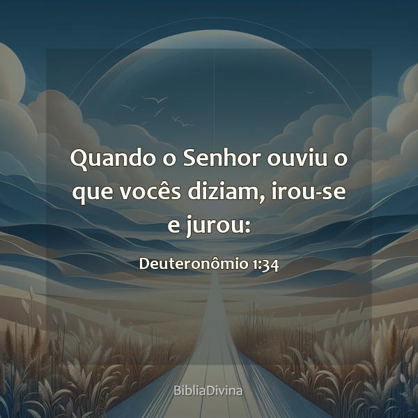 Deuteronômio 1:34