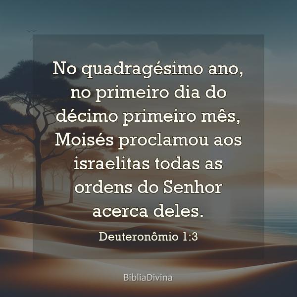 Deuteronômio 1:3