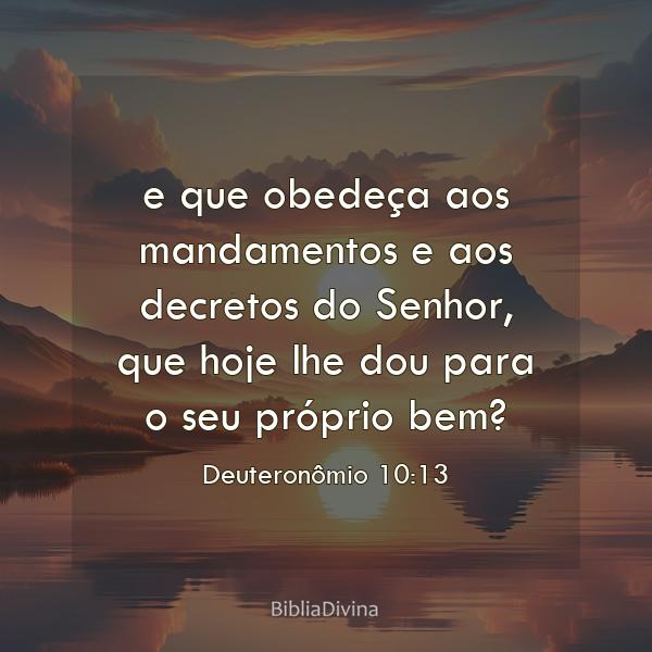 Deuteronômio 10:13