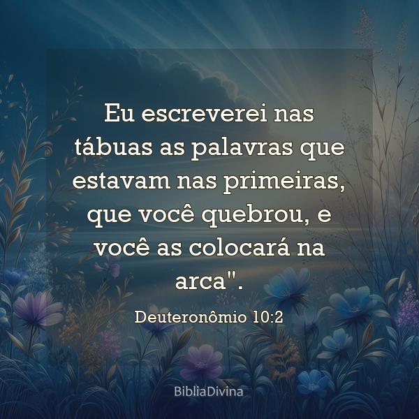 Deuteronômio 10:2